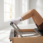Pilates Socken Schleife braun